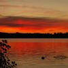 Coucher de soleil sur le Lac des Settons