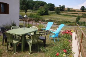 La terrasse avec vue sur la campagne